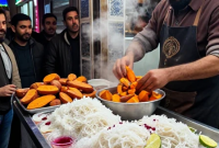 فالوده فروشی که سیب زمینی شیرین را قاطی فالوده کرد